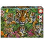 Educa Puzzle Jungla de Tigres de 500 piezas