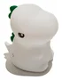 Muitomas Figura Iluminada Decorativa de Silicona Dinosaurio Cambia Color, Lámpara Ambiental con Luz RGB y Carga USB-C, Para Interior, SILLAMPDINOC