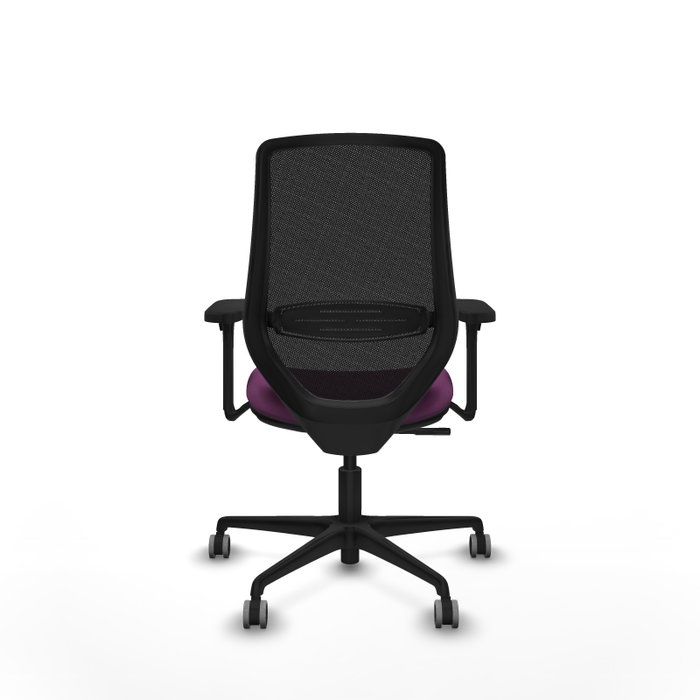 PIQUERAS Y CRESPO Silla de oficina Mardos con mecanismo Sincro, Morado y Negro
