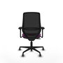 PIQUERAS Y CRESPO Silla de oficina Mardos con mecanismo Sincro, Morado y Negro