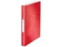 Leitz Wow Carpeta de 2 anillas redondas 25 mm polipropileno DIN A4 color rojo