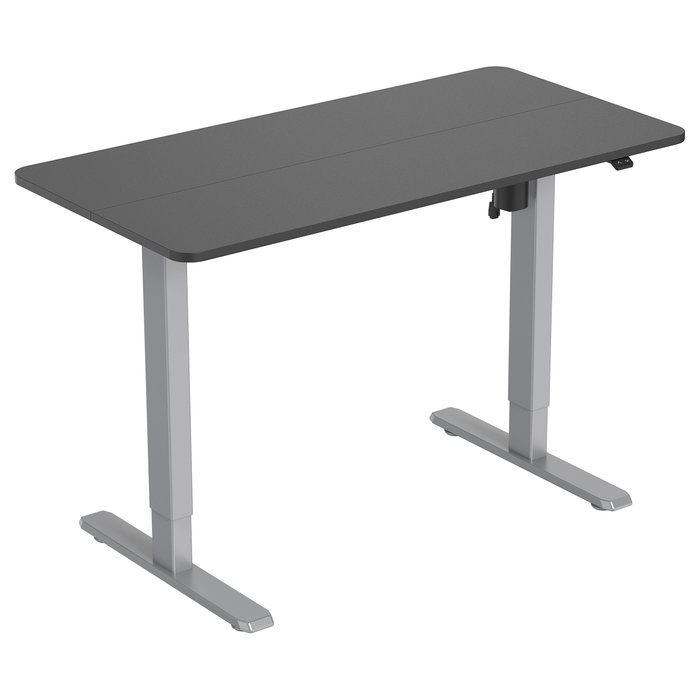EQUIP Escritorio Elevable Eléctrico Rectangular Ergonómico con Pupitre, Motor Simple 70 Kg, Gris, Tamaño 1200 x 600 mm EQUIP Escritorio Elevable Eléctrico Rectangular Ergonómico con Pupitre, Motor Simple 70 Kg, Gris, Tamaño 1200 x 600 mm