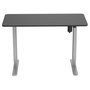 EQUIP Escritorio Elevable Eléctrico Rectangular Ergonómico con Pupitre, Motor Simple 70 Kg, Gris, Tamaño 1200 x 600 mm