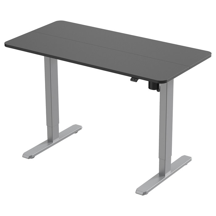 EQUIP Escritorio Elevable Eléctrico Rectangular Ergonómico con Pupitre, Motor Simple 70 Kg, Gris, Tamaño 1200 x 600 mm EQUIP Escritorio Elevable Eléctrico Rectangular Ergonómico con Pupitre, Motor Simple 70 Kg, Gris, Tamaño 1200 x 600 mm