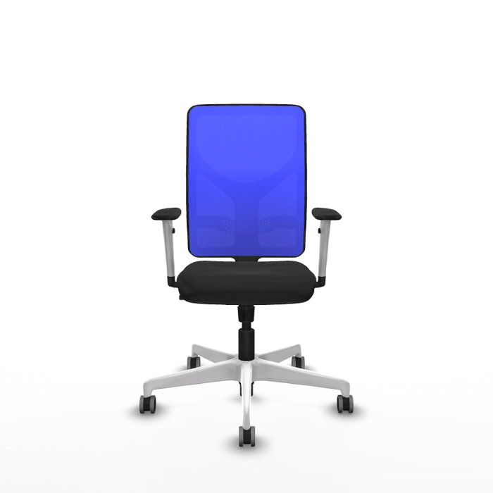 PIQUERAS Y CRESPO Silla de oficina Motilla con mecanismo Sincro, Azul y Negro