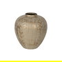 Jarrón Oro-Beige Metal 25 X 25 X 33 cm