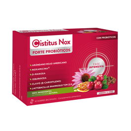 Cistitus NOX FORTE PROBIÓTICOS sticks 10 u para Salud Sistema Urinario, Desaparición Infección y Molestias