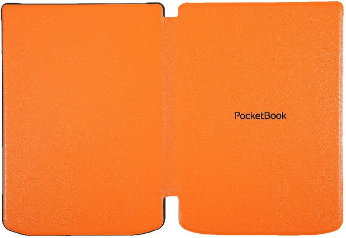PocketBook Funda Folio Shell Series Naranja para eReader PocketBook Verse y Verse Pro 6" (15.2 cm) - Resistente a Golpes, Microfibra y PU