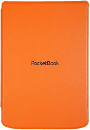 PocketBook Funda Folio Shell Series Naranja para eReader PocketBook Verse y Verse Pro 6" (15.2 cm) - Resistente a Golpes, Microfibra y PU