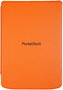 PocketBook Funda Folio Shell Series Naranja para eReader PocketBook Verse y Verse Pro 6" (15.2 cm) - Resistente a Golpes, Microfibra y PU