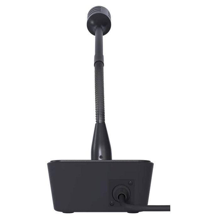 Fonestar sistem Micset - D32J Micrófono de Sobremesa Cardioide Dinámico, Jack 6,3mm Mono, Flexo Ajustable para Conferencias y Comunicación Profesional