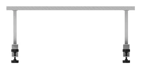 Mars Gaming Soporte Elevador de Monitor Ergonomico MGDSW - Base Escritorio Fibra de Carbono 60x20cm, 17cm de Altura, Hasta 10kg, Abrazadera Ajustable, Color Blanco