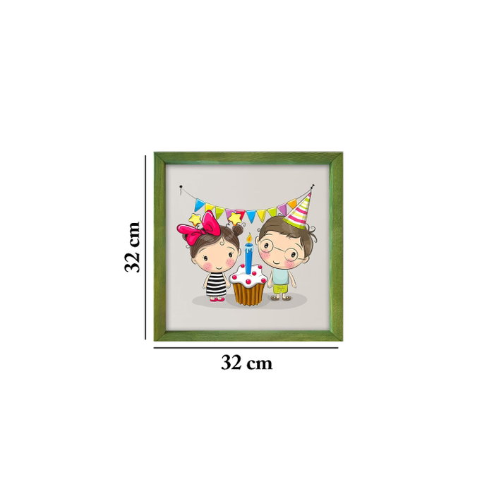 Wallity Cuadro Decorativo Enmarcado 32 x 32 cm CAM10148888595