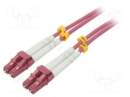 GOOBAY Cable de conexión de fibra óptica OM4 LC/UPC Duplex 1m