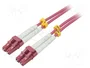 GOOBAY Cable de conexión de fibra óptica OM4 LC/UPC Duplex 1m