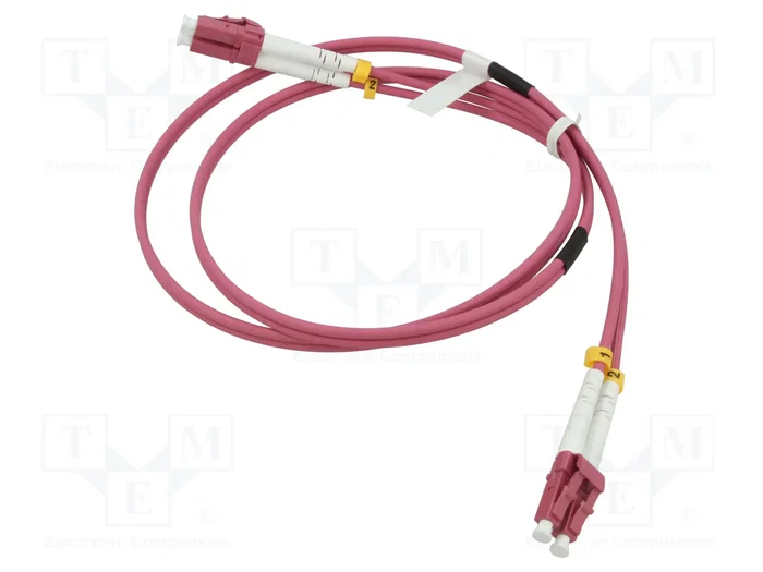 GOOBAY Cable de conexión de fibra óptica OM4 LC/UPC Duplex 1m