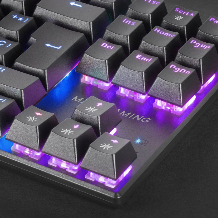 Mars gaming mk80 Teclado gaming mecánico TKL con iluminación RGB Mars gaming mk80 Teclado gaming mecánico TKL con iluminación RGB
