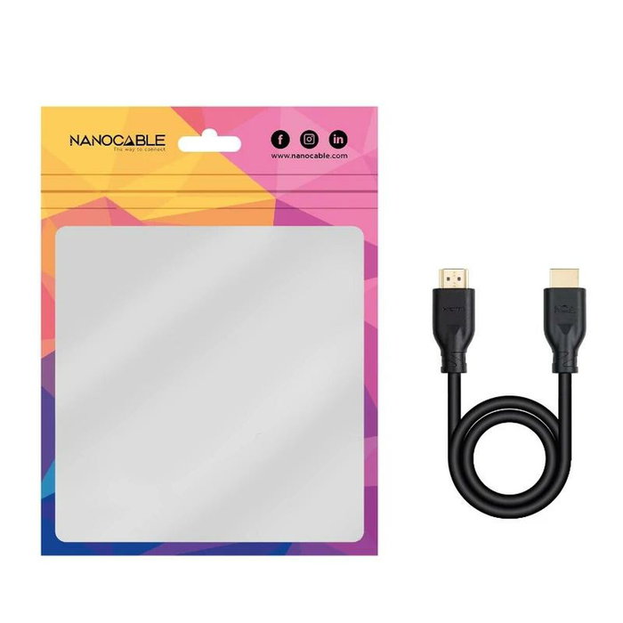 Nanocable Cable HDMI V2.0 4K@60Hz 18Gbps 7 m Negro Nanocable Cable HDMI V2.0 4K@60Hz 18Gbps 7 m Negro