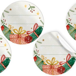 OEM SIN MARCA Etiquetas de Regalo Adhesivas Redondas de 40 mm, Rollo de 250 Unidades