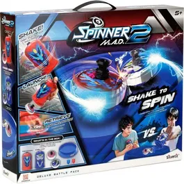 Silverlit Juego de Fiesta SPINNER MAD 2 con 2 Peonzas y 1 Arena, a partir de 5 Años - AAASP10079