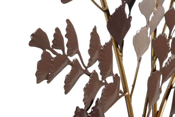 DKD Home Decor Decoración de Pared Metal Ramas Beige