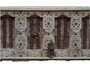 DKD Home Decor Mueble TV Unique / antique Natural 194 x 63 x 50 cm Madera Tallada