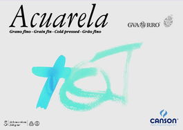 Bloc De Dibujo Guarro-Canson Acuarela Encolado Grano Fino 325 X 460 Mm 240G 20H (Set de 5)