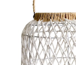 DKD Home Decor Portavela Blanco 25 x 47 x 25 cm Set de 3