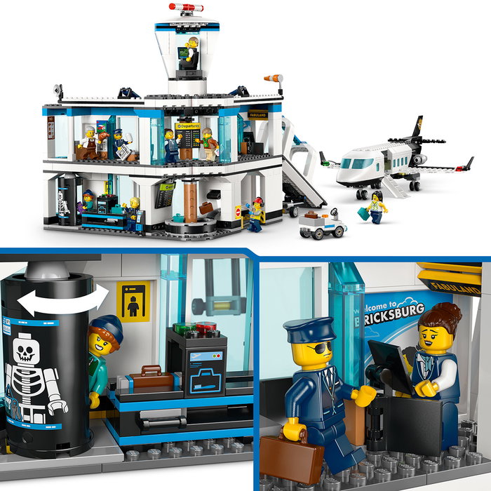 LEGO LEGO City Aeropuerto con Avión 60502 Set de Construcción con 887 Piezas LEGO LEGO City Aeropuerto con Avión 60502 Set de Construcción con 887 Piezas