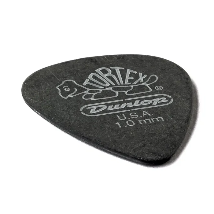 Dunlop Púas Tortex Pitch Black Standard 1,0 mm (pack de 12)