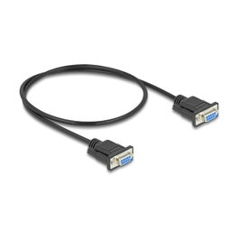 DeLOCK Cable serie RS-232 D-Sub9 hembra a hembra 0,5 m