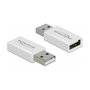 DeLOCK Adaptador USB 2.0 Tipo-A macho a hembra con bloqueador de datos