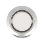 DeLOCK Drucktaster zum Einbau 22 mm flach Kunststoff LED weiß 5x Lötanschluss