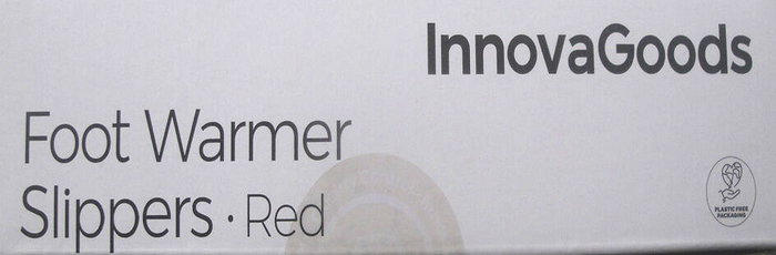 Zapatillas de Casa Calentables en Microondas InnovaGoods Rojo