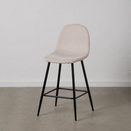 Taburete Crema Tejido-Metal Salón 46 X 48 X 96 cm (Set de 4)
