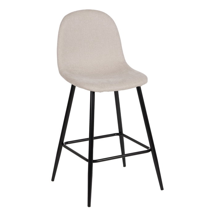 Taburete Crema Tejido-Metal Salón 46 X 48 X 96 cm (Set de 4)