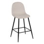 Taburete Crema Tejido-Metal Salón 46 X 48 X 96 cm (Set de 4)