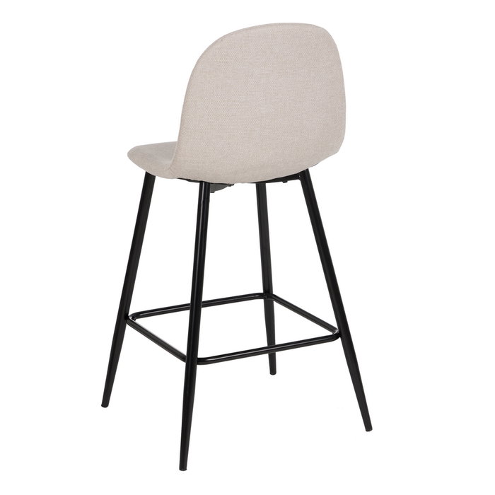 Taburete Crema Tejido-Metal Salón 46 X 48 X 96 cm (Set de 4)