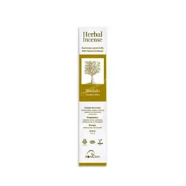 BIOAROMA Incienso Ayurveda Sándalo Ecológico Certificado ICEA Comercio Justo 5 Packs x 12 Unidades Aromaterapia Natural