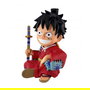 Plastoy Hucha One Piece Luffytaro 15 cm Figura Decorativa Coleccionista Anime PVC Rojo