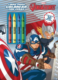DISNEY LIBROS Los Vengadores. Libro para colorear con ceras, Marvel - Disney Libros
