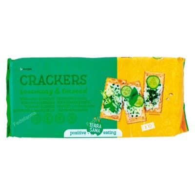 TERRASANA Crackers de Romero y Linaza BIO 250 g TERRASANA Crackers de Romero y Linaza BIO 250 g