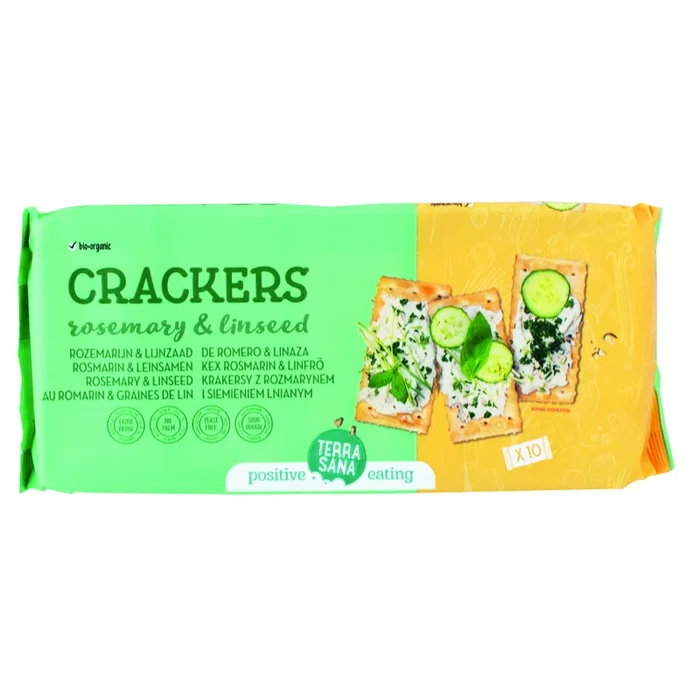 TERRASANA Crackers Romero Y Linaza 250 Gr Bio