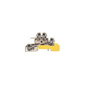 Weidmüller WDL 2.5/S/L/L/PE Bloque de terminales de distribución para carril DIN 2,5 mm²