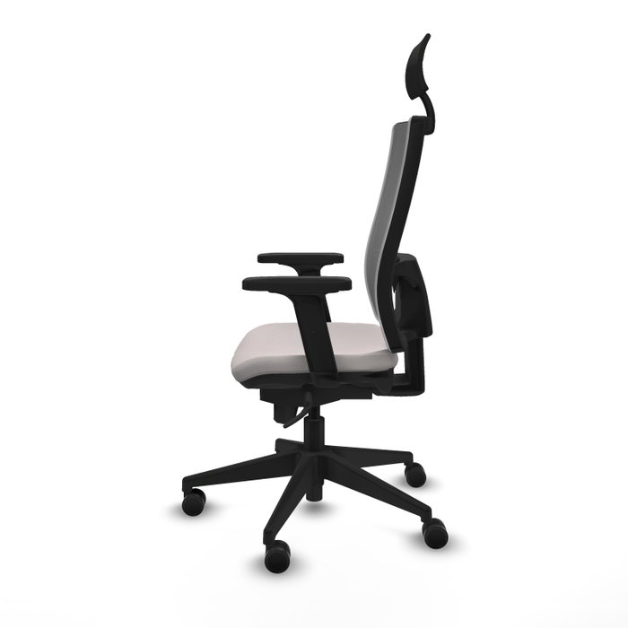 PIQUERAS Y CRESPO Silla de oficina Horna con Mecanismo Sincro Blanco y Gris PIQUERAS Y CRESPO Silla de oficina Horna con Mecanismo Sincro Blanco y Gris