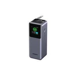 UGREEN PB726 Powerbank 165W con Cable Retráctil y Pantalla TFT, Negra