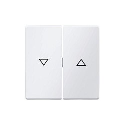 BERKER 16256089 Wippen m Aufdruck Symbol Pfeil polarweiss samt