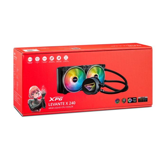 XPG LEVANTE X 240 Refrigeración Líquida Todo en Uno 12 cm Negro