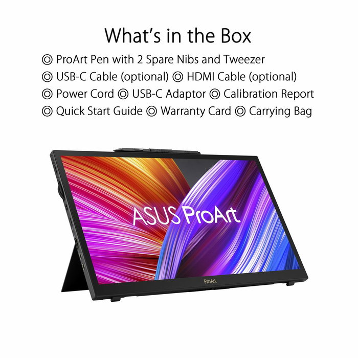 Asus ProArt PA169CDV Monitor Portátil Táctil 15.6 pulg 4K UHD IPS Negro