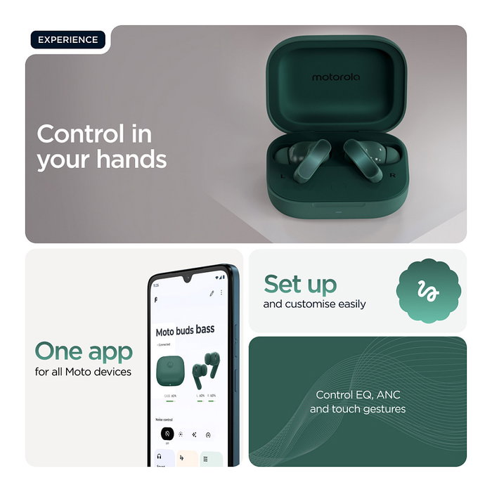 Motorola Moto Buds Bass Verde Motorola Moto Buds Bass Verde